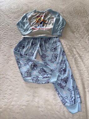 Bluey Light Blue Unisex Pajama Set Gently Loved 6 Merry Everything